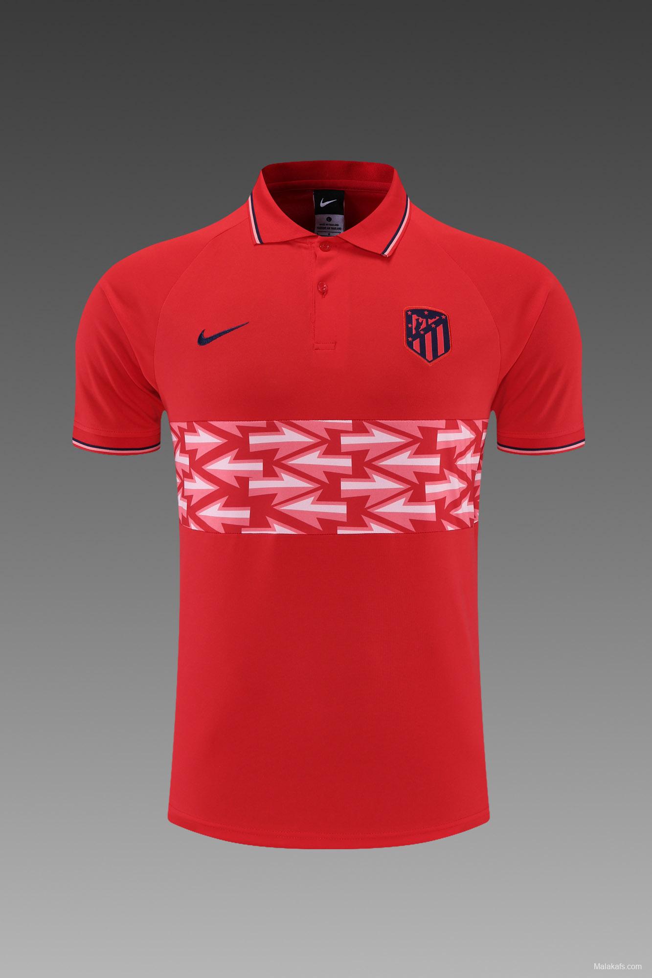 Atletico Madrid POLO kit red and white pattern(not supported to be sold separately)