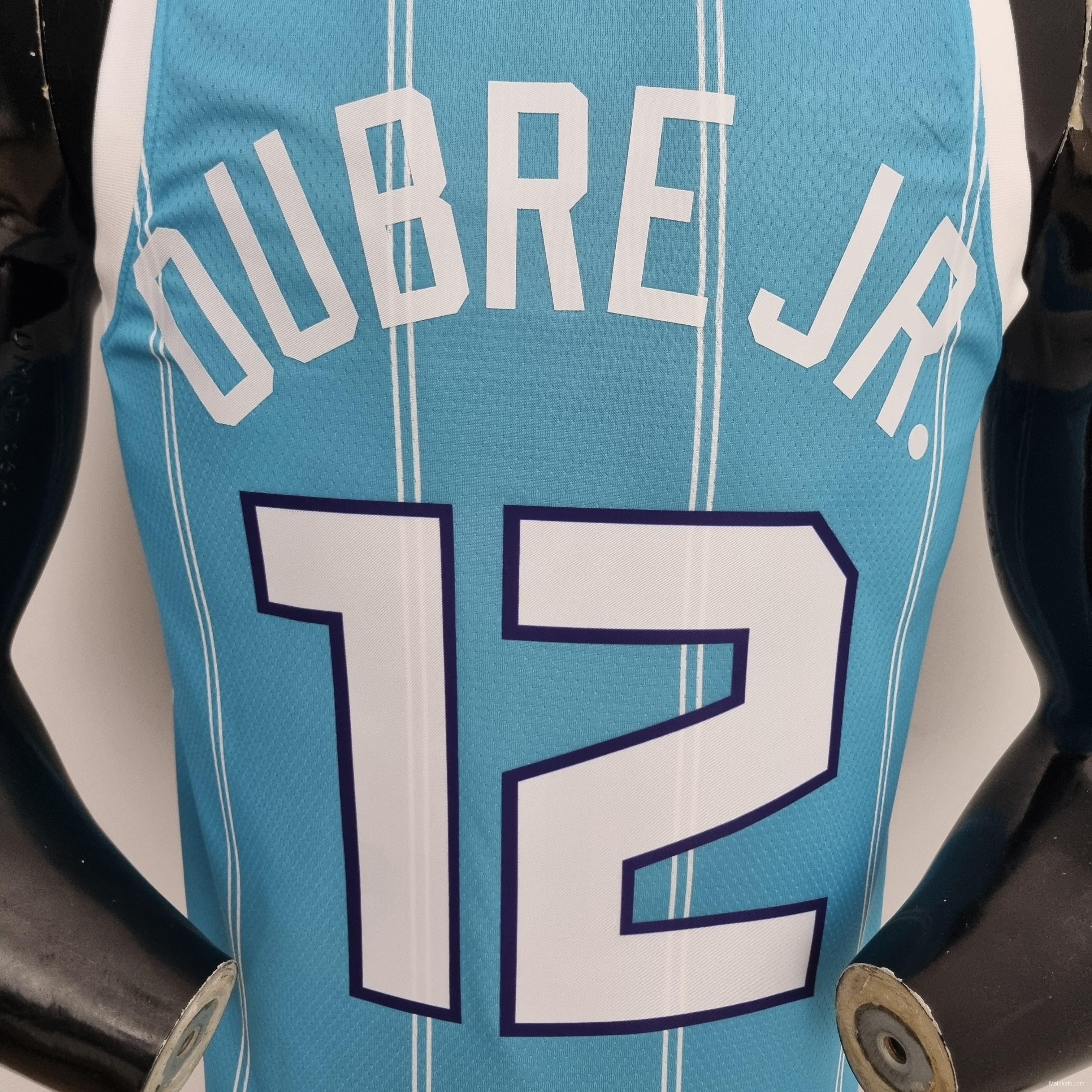 75th Anniversary Oubre jr.#12 Charlotte Hornets Blue NBA Jersey