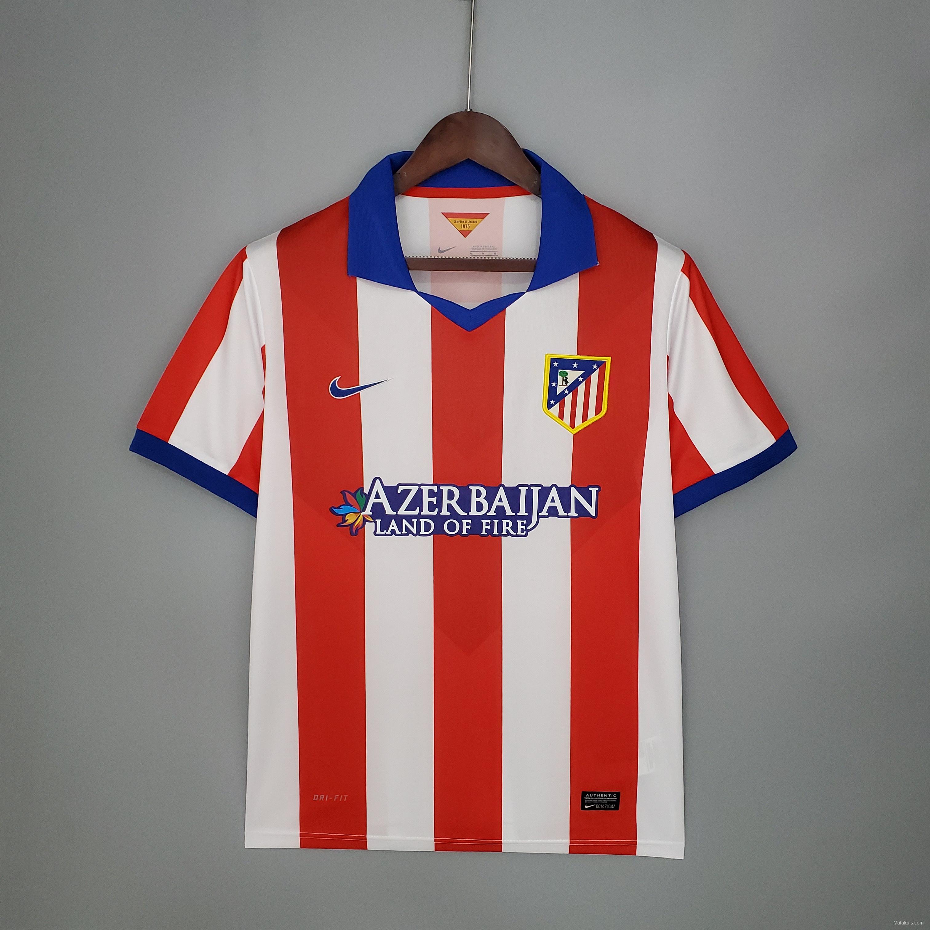 Retro Atletico Madrid 14/15 home Soccer Jersey