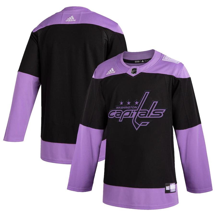 Men's Black Hockey Fights Cancer Practice Team Jersey