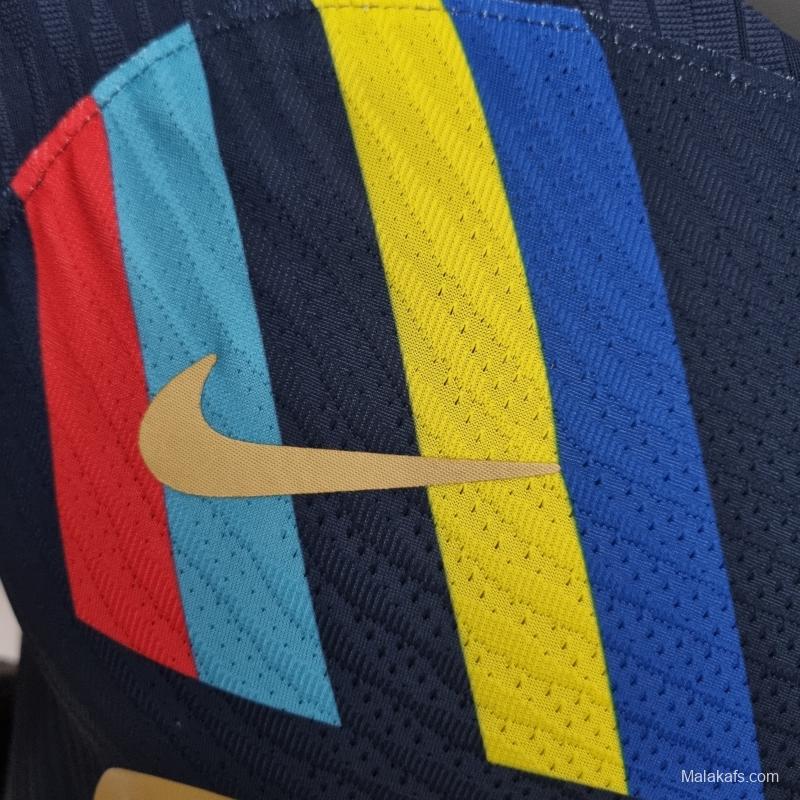 Barcelona 22/23 Soccer Jersey Cyan