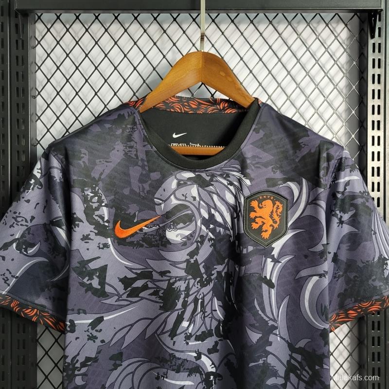 Netherlands 22/23 Training Black Jersey