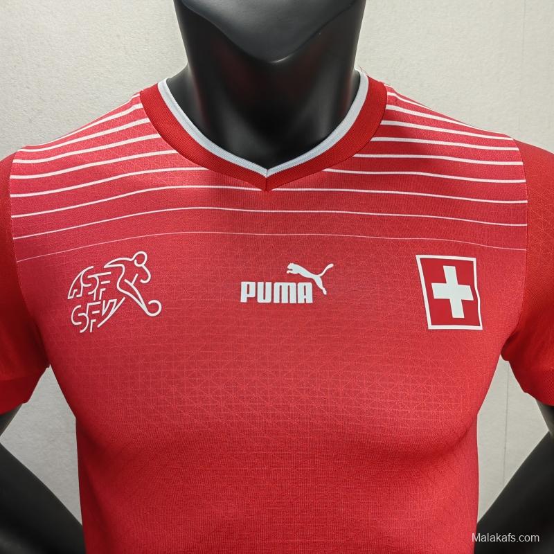 Switzerland 22/23 Home Player Version Jersey