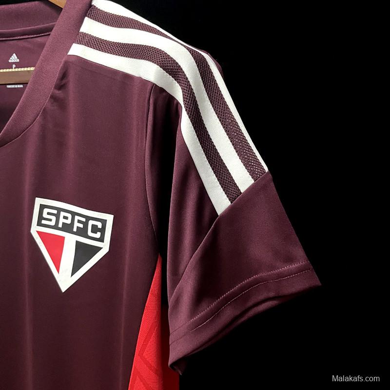 22/23 Sao Paulo Maroon Training Jersey