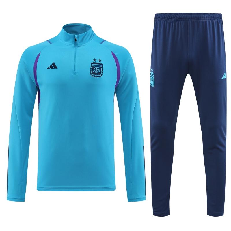 Argentina - 2 estrellas - Ligth blue Half Zipper Tracksuit