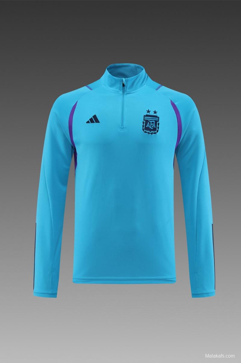 Argentina - 2 estrellas - Ligth blue Half Zipper Tracksuit