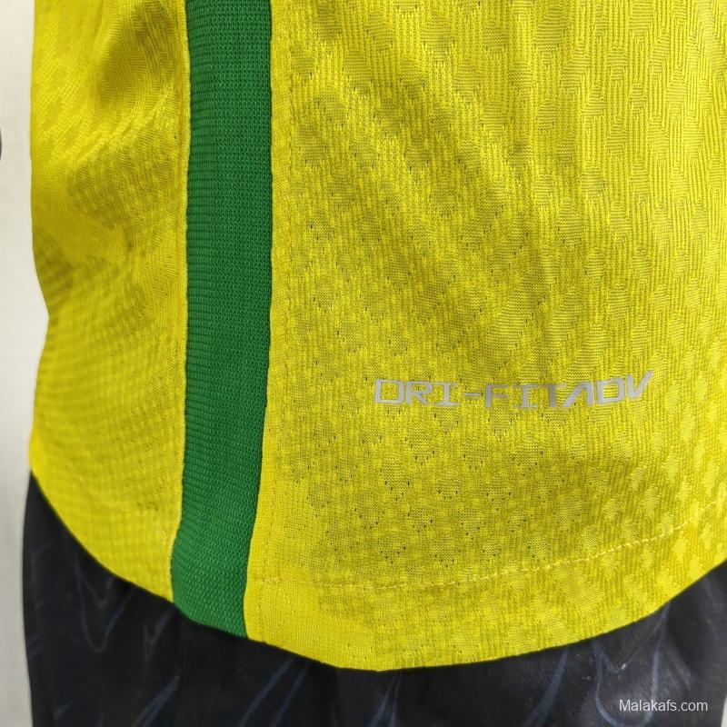 Brazil 2022 Jersey Player Version Yellow Special