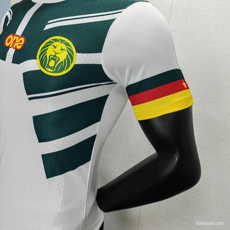 Cameroon 2022 Third Jersey Player Version White