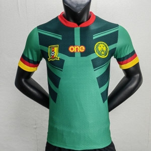 Cameroon 2022 Home Jersey Player Version Green