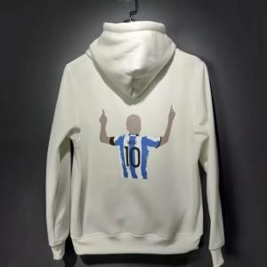 Argentina - Messi - White Hoodie