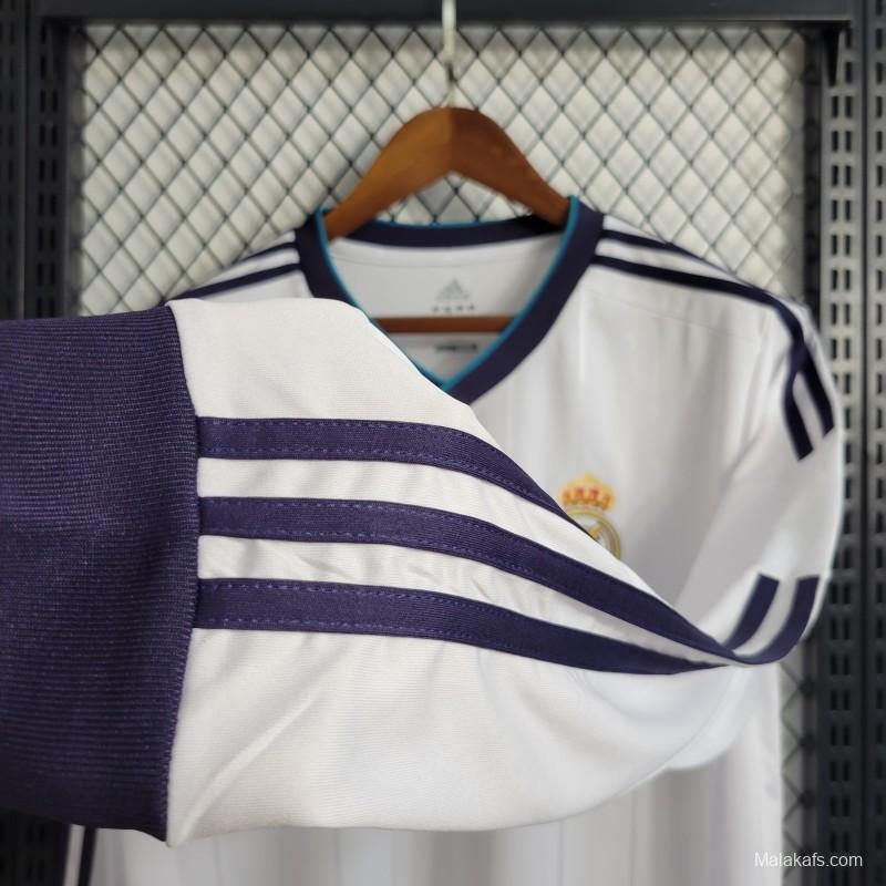 Retro Long Sleeve Retro 12/13 Real Madrid Home Jersey