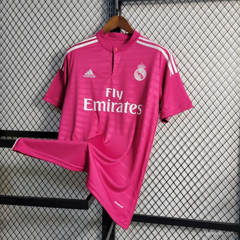 Retro 14-15 Real Madrid Away Pink Jersey