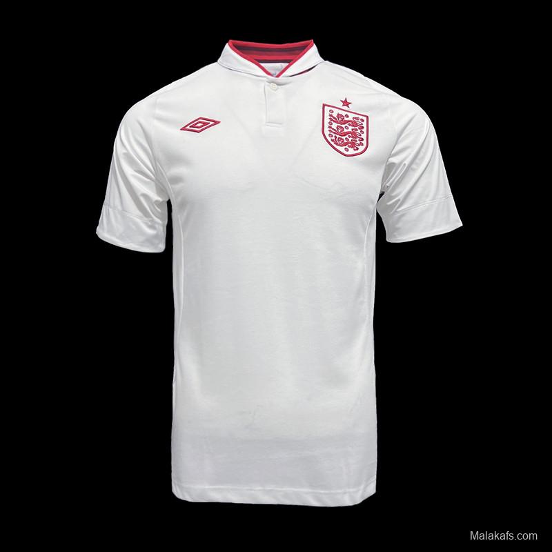 Retro 2012 England Home Soccer Jersey