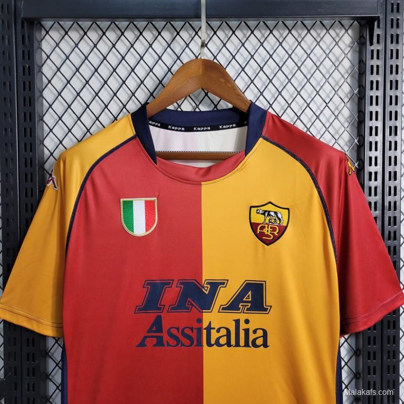 Retro 01/02 Roma Home European Jersey