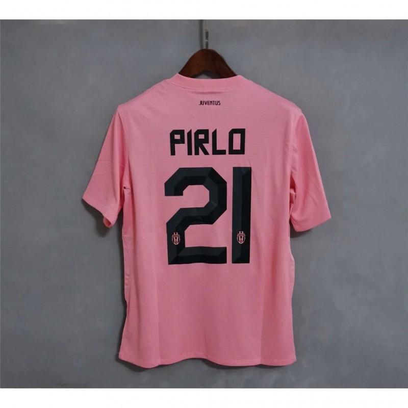 Retro 11/12 Juventus Away Pink Jersey With Serie A Patch