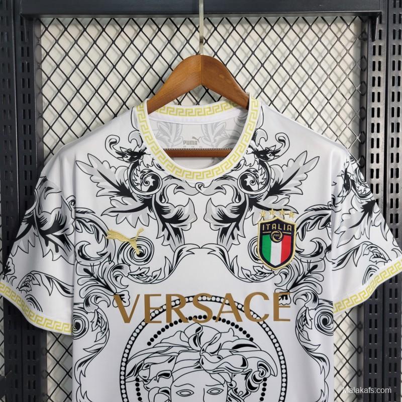 2023 Italy x Versace Special Edition White Jersey