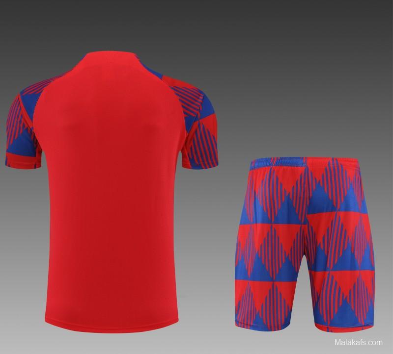 23 24 Barcelona Red Remake Icon Short Sleeve+Shorts
