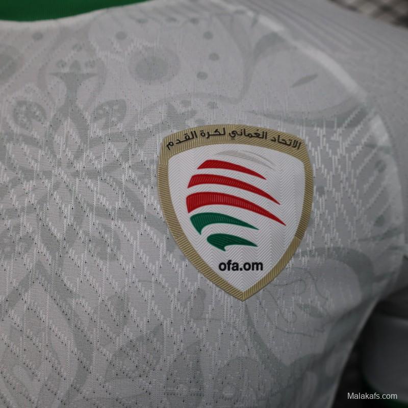 Player Version 2024 Oman Away White Jersey