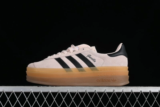 Adidas Originals Gazelle Bold IE0429 Low-Top Sneakers with Thick Sole for Casual Wear, Slip-Resistant and Durable