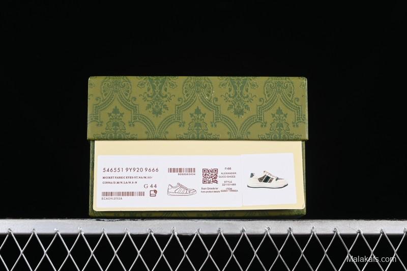 Gucci Chunky B Screener GG Casual Sneakers in Beige and Ebony GG Canvas with Leather Trim - 9Y9209666