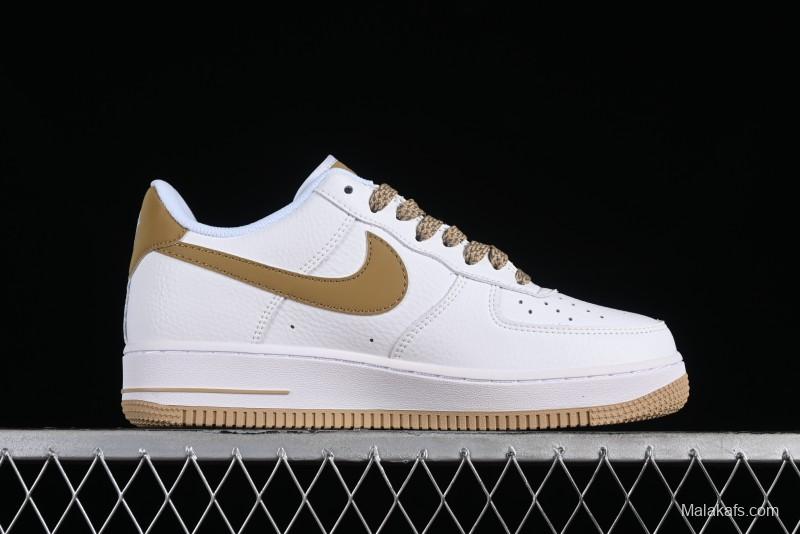 Nike Nocta x Nike Air Force 1 '07 Low "Certified Lover Boy" Khaki Classic Low-Top Casual Sneakers - LO1718-051