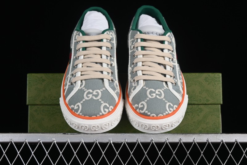 Gucci Tennis 1977 Print Sneaker Retro Casual Canvas Shoes - 02JPO9064