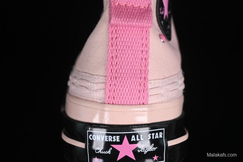 Converse Chuck 70s High Top Casual Sneakers in Black and Pink - A09541C