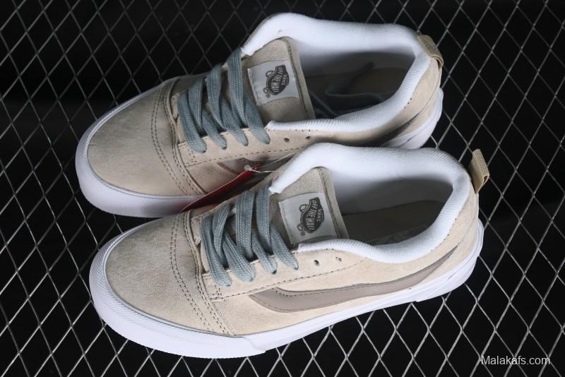 Vans Classics Knu Skool Cream Coffee Chunky Tongue Platform Sneakers - VN0009QCJD8