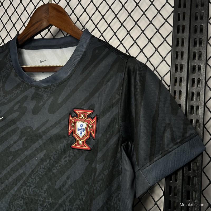 2024 Portugal Euro Black Goalkeeper Jersey