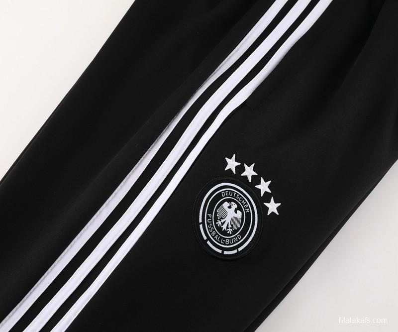 2024 Germany Black Full Zipper Jacket +Long Pants