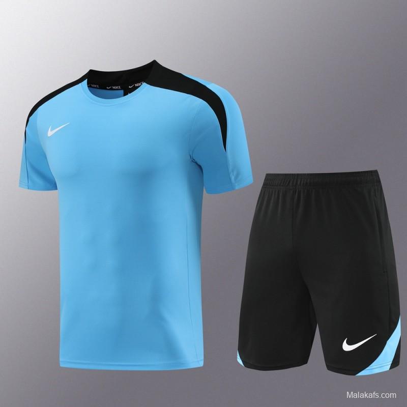 24/25 Nike Blue/black Short Sleeve Jersey+Shorts