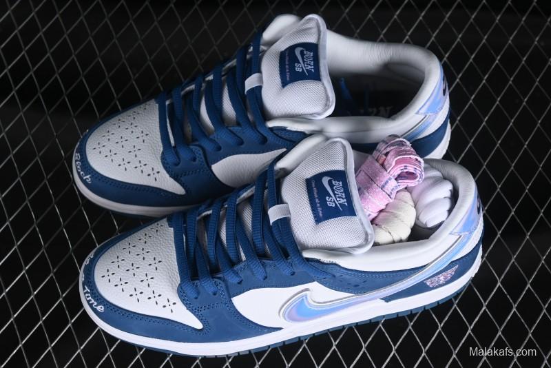 Nike Born x Raised x Nike SB Dunk Low Premium Skate Shoes with Special Foam Swoosh and Snowflake Perforations - FN7819-400