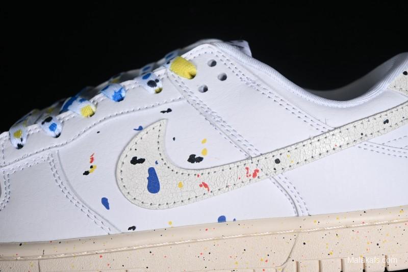 Nike SB Dunk Low Color Ink Splash Anniversary Custom Low-Top Casual Skate Shoes - FC2025-305