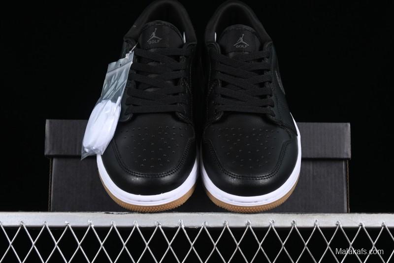Nike Air Jordan 1 Low Golf Shoes Black Snake Pattern - DD9315-005