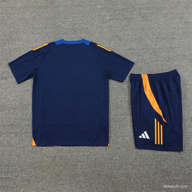 24/25 Juventus Navy Short Sleeve Jersey+Shorts