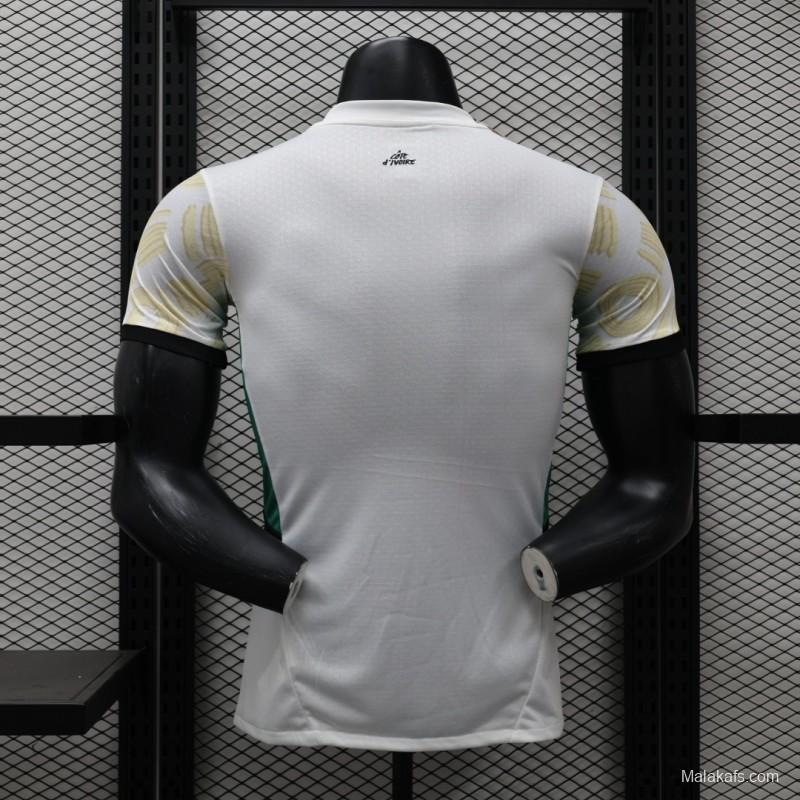 Player Version 2024 IVORY COAST Away White Jersey