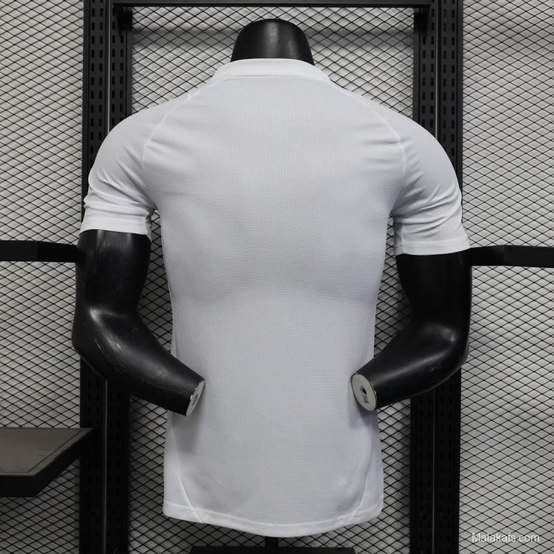 Player Version 25/26 Arsenal White with Emirates Sponsor Jersey