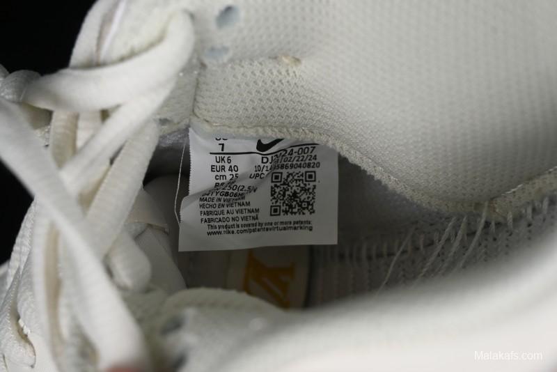 Nike SB Dunk Low LV Collaboration - Yellow Denim Beige with Yellow Swoosh Anniversary High-End Custom Low-Top Casual Skate Shoes - DJ2024-007