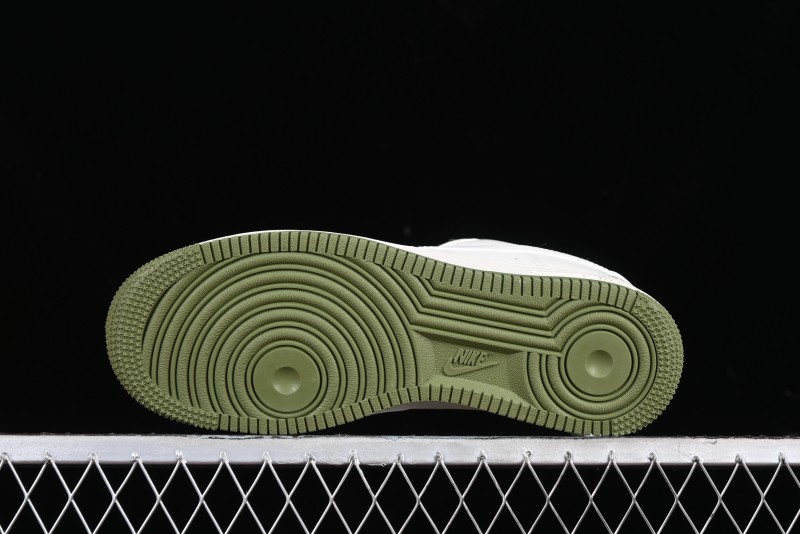 Nike Air Force 1 '07 Low LV Collaboration - Beige Green Double Swoosh Casual Sneakers - XZ6188-003