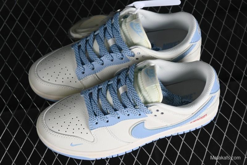 Nike Supreme x SB Dunk Low Stone Island Collaboration - Azure Starry Sky Anniversary High-End Custom Low-Top Casual Sneakers - BB9866-001