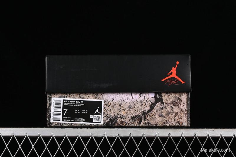 Nike Air Jordan 4 Remastered Military Green Sneakers - HF4334-300