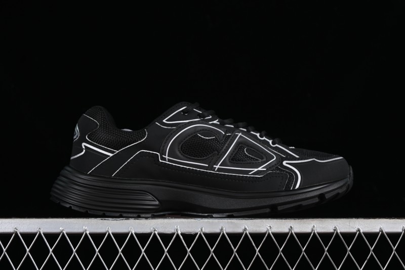 Dior B30 Sneakers with Reflective CD30 Logo and Lightweight Rubber Sole - CD30