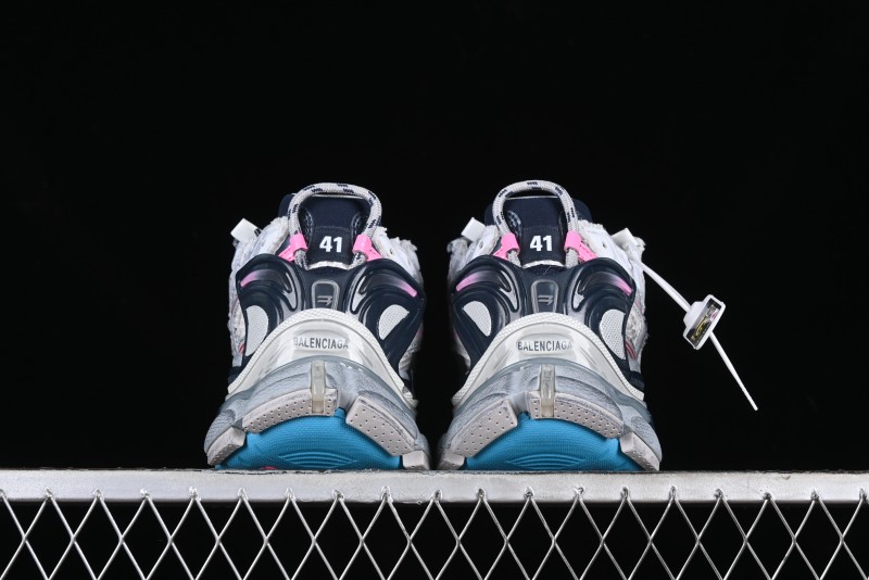 Balenciaga Runner Kith Four Color Retro Casual Sneakers - W3RMU9154