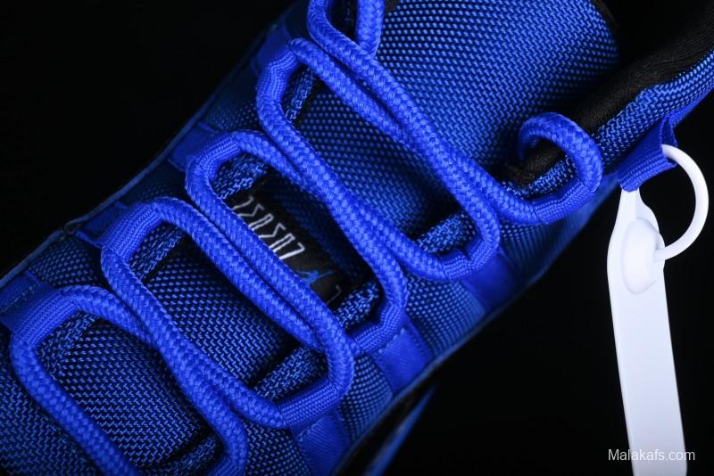 Nike Air Jordan 11 Retro High Top Basketball Shoes in Black and Blue - CT8012-400