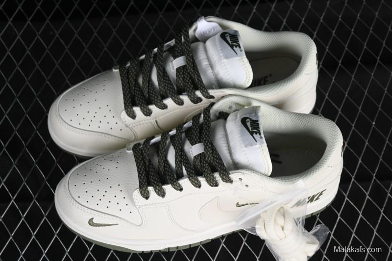 Nike SB Dunk Low Collaboration Triple Swoosh Military Green Colorway Low-Top Casual Skateboarding Shoes - NK5639-323