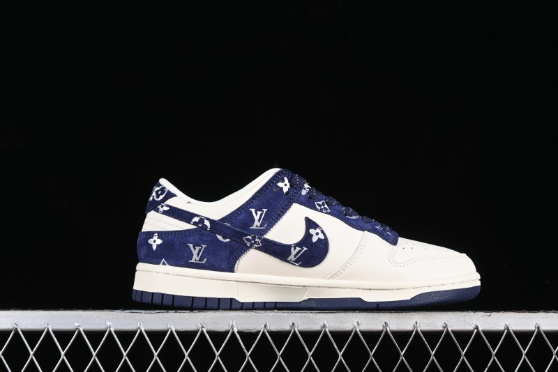 Nike SB Dunk Low LV Collaboration Anniversary Customized Low-Top Casual Sneakers - XD6188-029