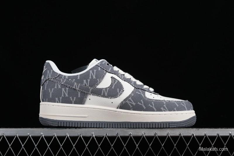 Nike Air Force 1 '07 Low LV Collaboration - Grey Double Swoosh Casual Sneakers - HD1968-030