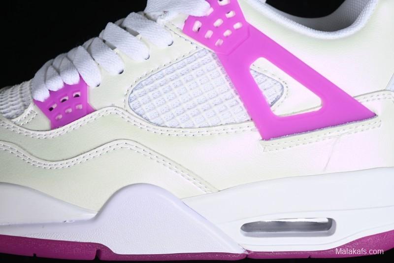 Nike Air Jordan 4 Retro Sneakers with Hyper Violet Accents - FQ1314-151