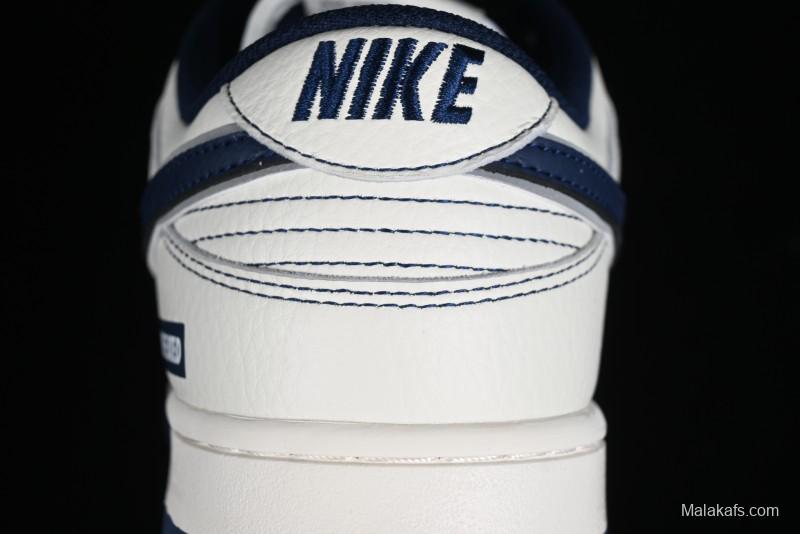 Nike SB Dunk Low UN Collaboration - Light Blue Swoosh Anniversary Custom Low-Top Casual Skate Shoes - FC1688-138