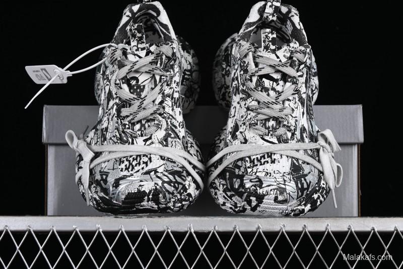 Balenciaga Phantom Sneaker Graffiti Running Shoes - W2RG39010